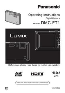 Panasonic Lumix FT1 Printed Manual